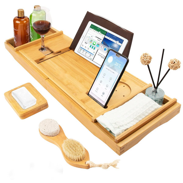 Belfry Bathroom Elvie Bamboo Bath Rack Wayfair.co.uk